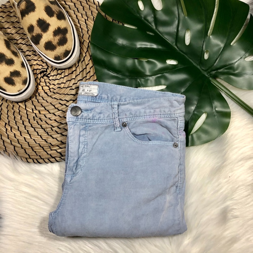 Free People Light Blue Corduroy Jeans
